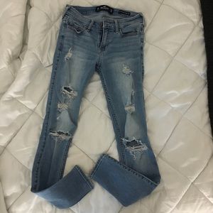 Hollister low waist skinny jean lightwash
